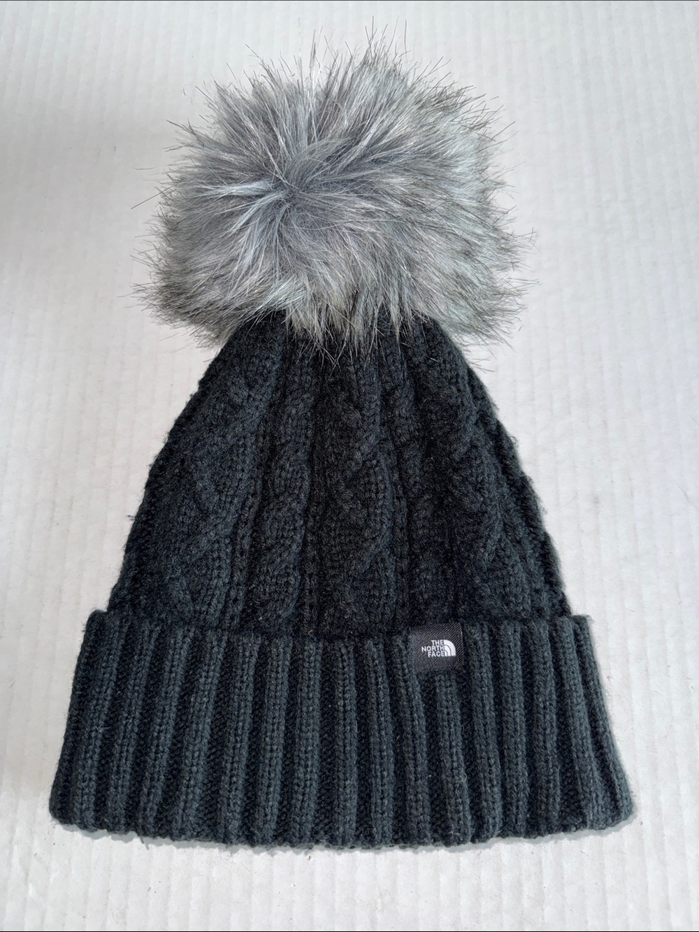 The North Face Oh Mega Faux Fur Pom Beanie